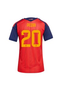 Espanja Pedri Gonzalez #20 Jalkapallovaatteet Naisten Kotipaita MM-kisat 2026 Lyhythihainen